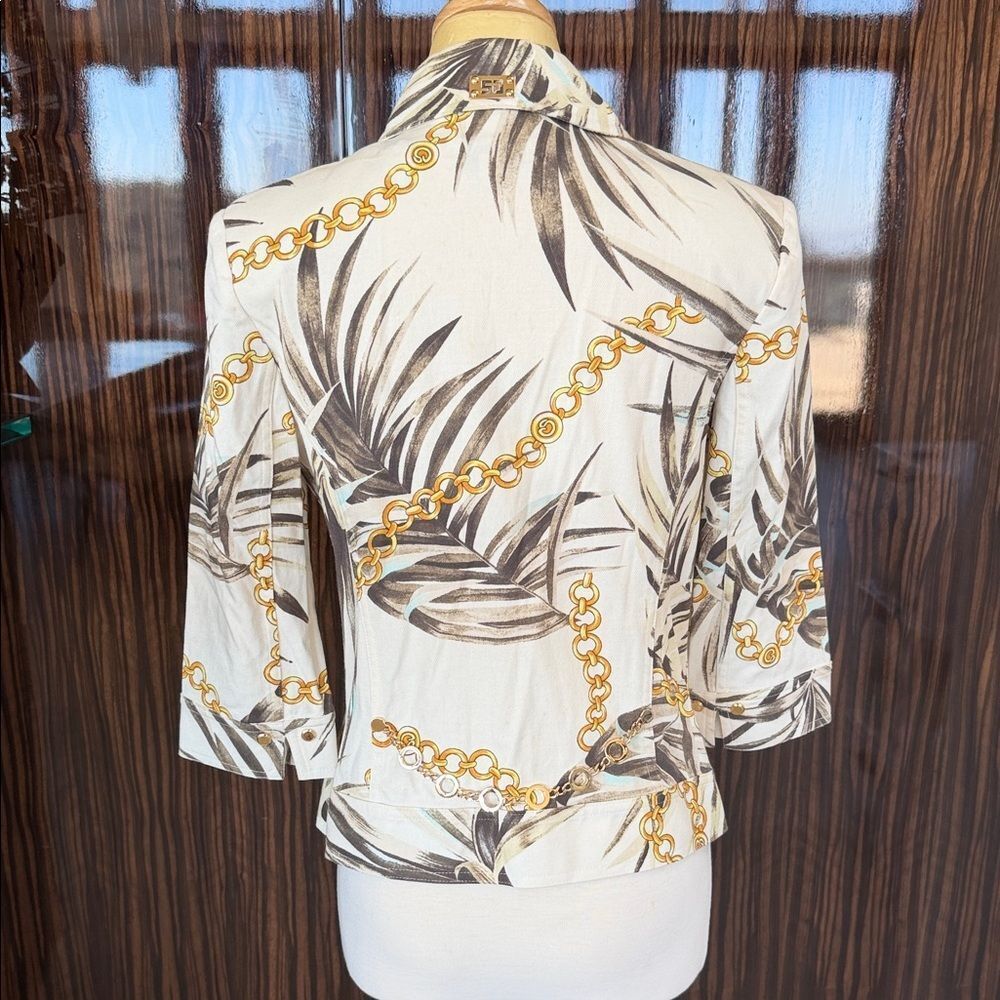Tropical Print Zip-Up Jacket - Picture 6 of 9